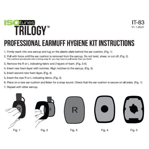  Isotunes Zubehör Hygiene KIT zu ISOtunes Gehörschutz 12465629